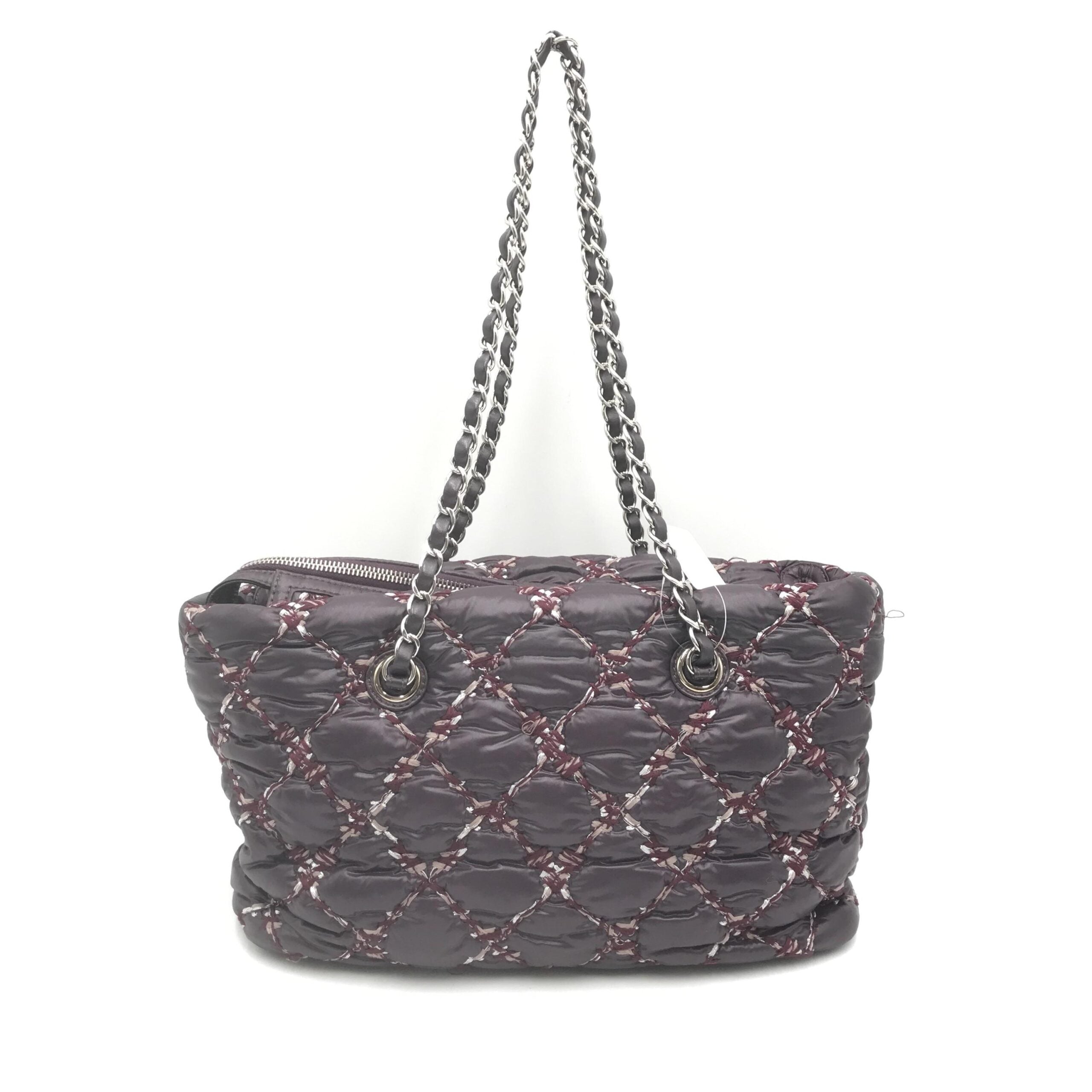 Chanel Paris-Byzance Chain Shoulder Bag Purple Women's Nylon (Authentic Pre-Loved)