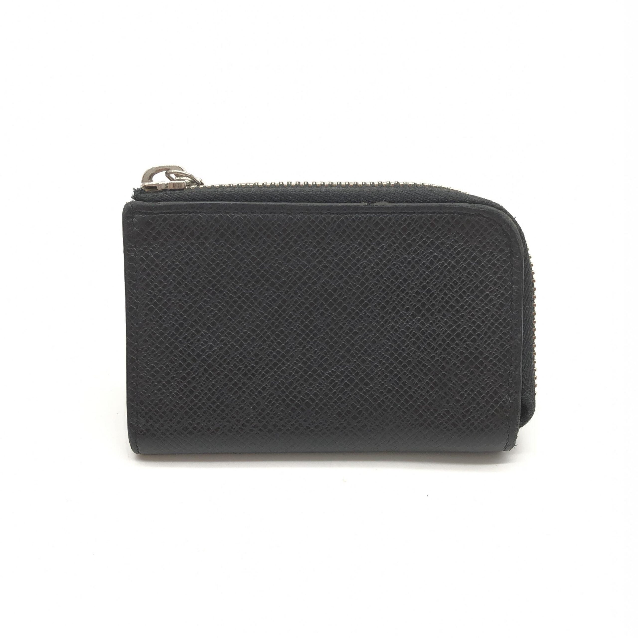 Louis Vuitton Taiga Zippy Coin Purse In Women's Black (Authentic Pre-Loved)