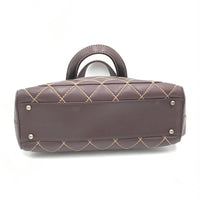 Chanel Wild Stitch Handbag Mini Boston Women's Red (Authentic Pre-Loved)
