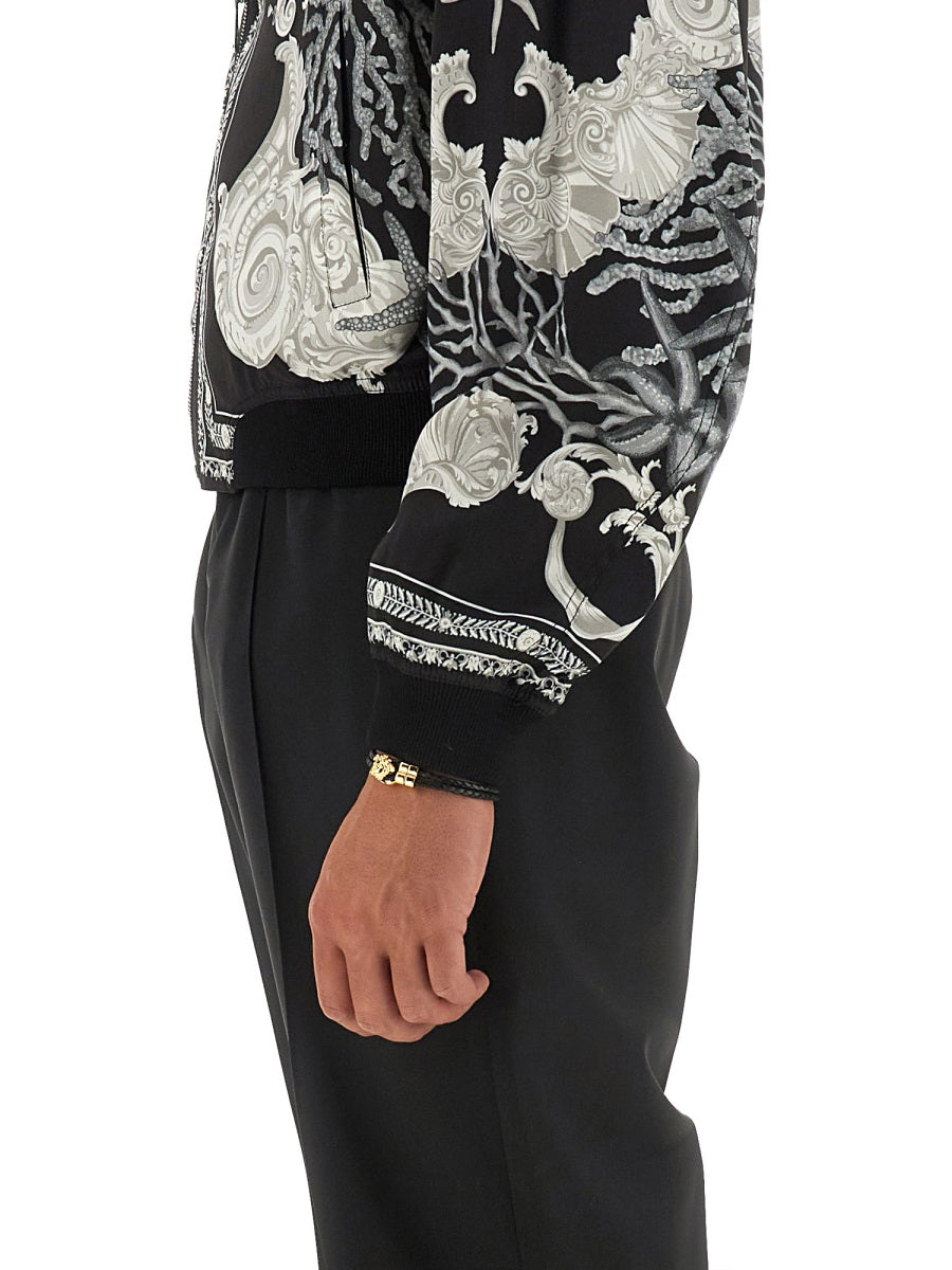 Versace Men Reversible Baroque Sea Jacket