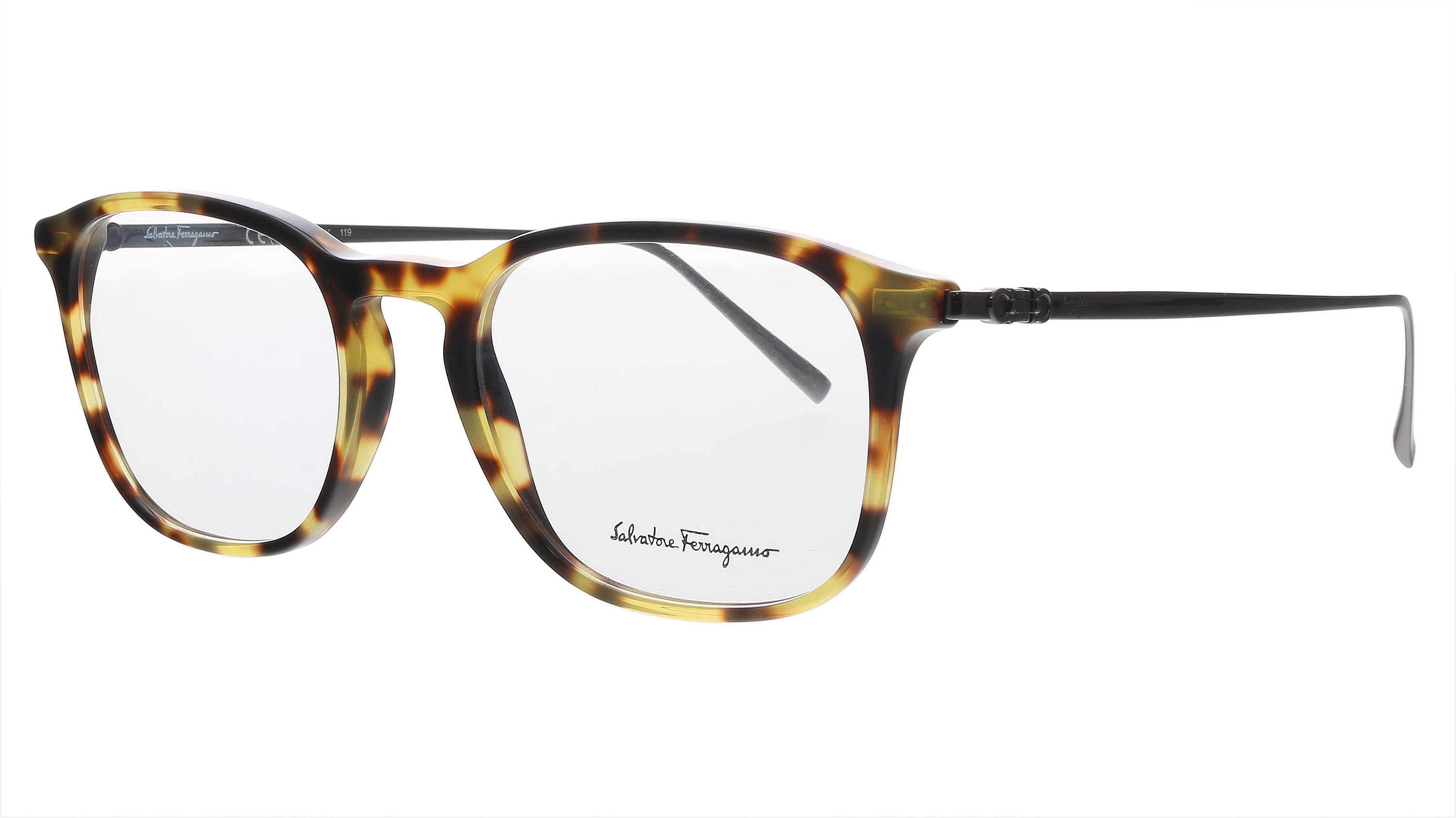 Salvatore Ferragamo Vintage Tortoise Rectangle SF2846 281 Eyeglasses