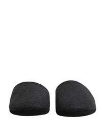 Dolce & Gabbana Dolce & Gabbana Anthracite Wool Cashmere Quilted Slippers Men's Shoes