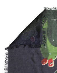 Dolce & Gabbana Multicolor Taormina Modal Shawl 130cm x 130cm Men Men's Scarf