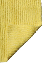 Dolce & Gabbana Yellow Cotton Knitted Neck Foulard 270cm x 31cm Men Men's Scarf