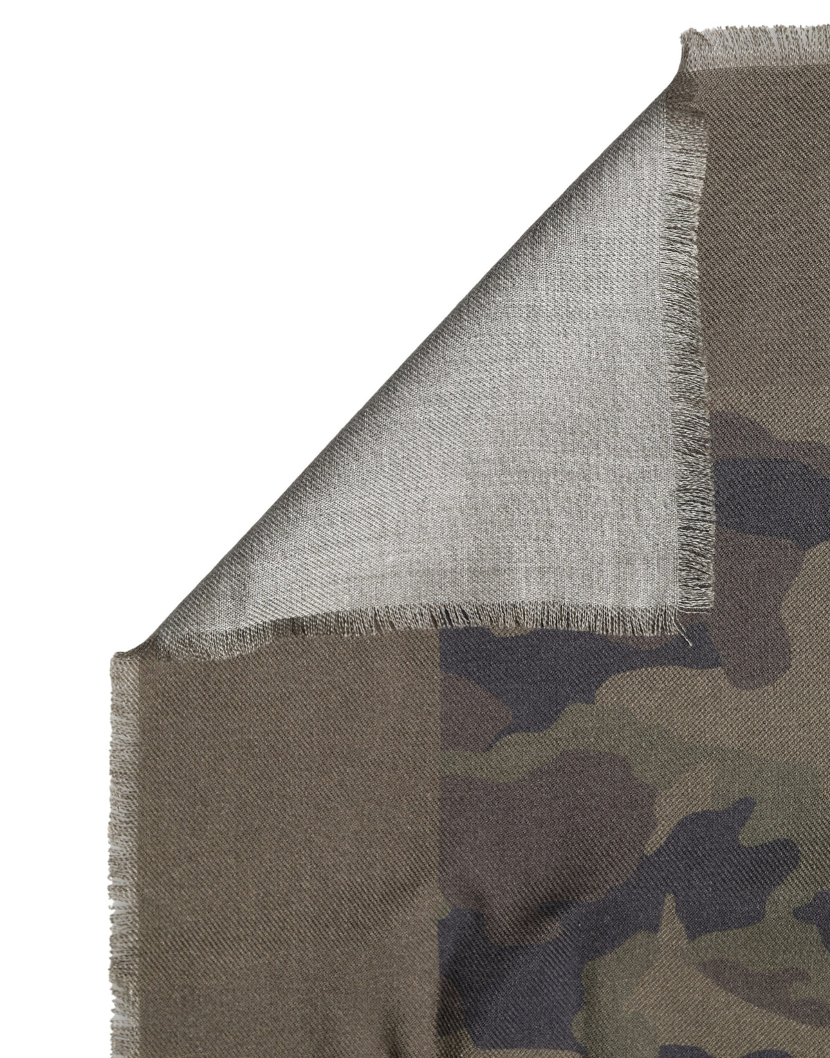 Dolce & Gabbana Green Camouflage Logo Cashmere 138cm x 137cm Men Men's Scarf (Authentic Pre-Loved)