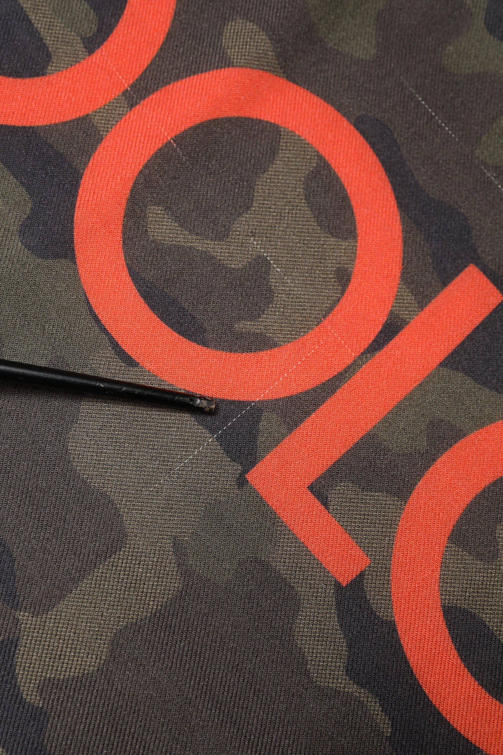 Dolce & Gabbana Green Camouflage Logo Cashmere 138cm x 137cm Men