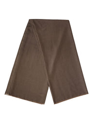 Dolce & Gabbana Brown Polyester Neck Warmer Shawl 185cm x 165cm Men Men's Scarf