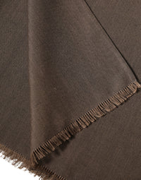 Dolce & Gabbana Brown Polyester Neck Warmer Shawl 185cm x 165cm Men Men's Scarf