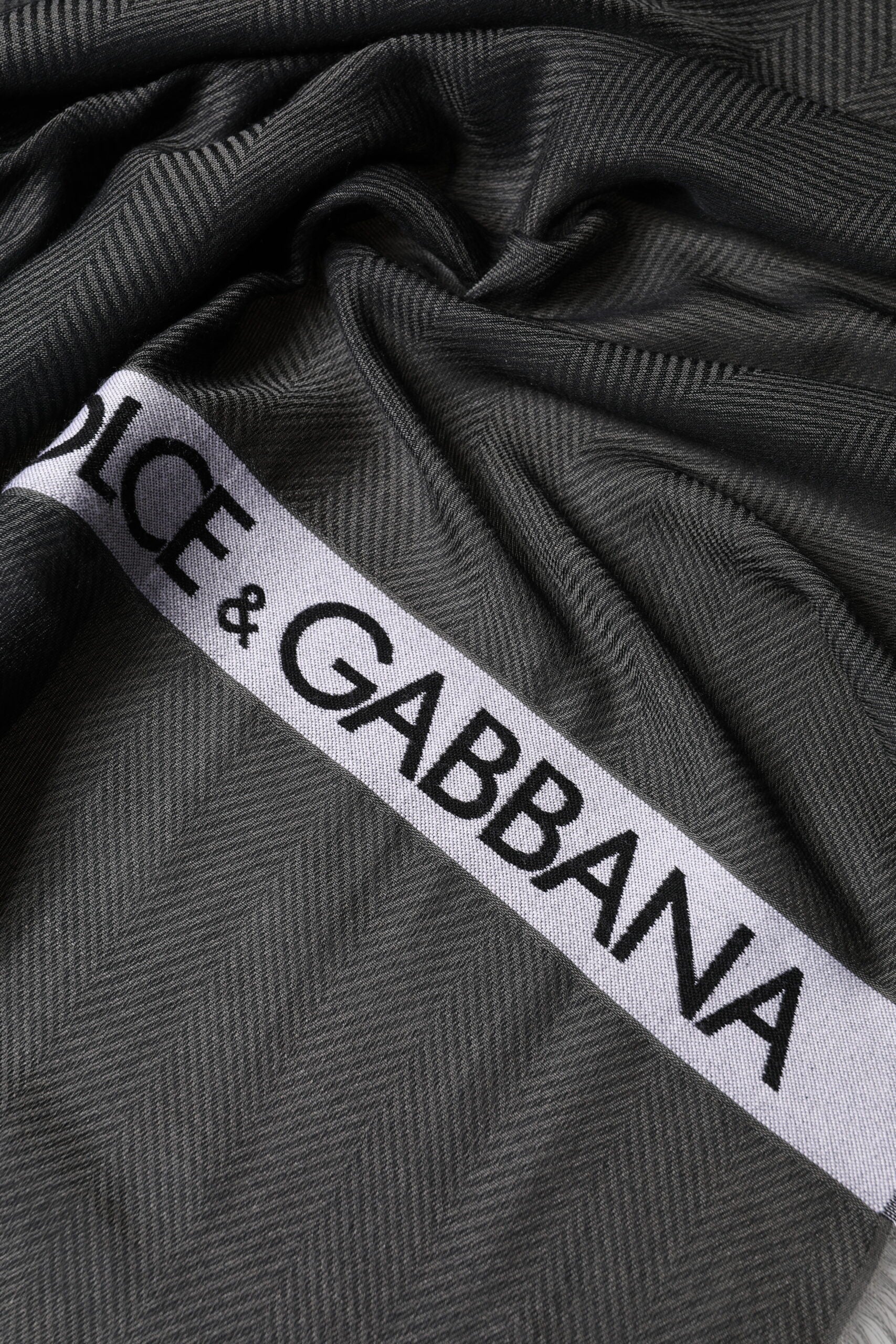 Dolce & Gabbana Black Modal Warmer Shawl Fringes 140cm x 134cm Men Men's Scarf