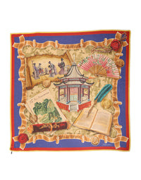 Dolce & Gabbana Multicolor Italy China Shawl Wrap 140cm x 130cm Women's Scarf