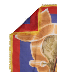 Dolce & Gabbana Multicolor Italy China Shawl Wrap 140cm x 130cm Women's Scarf