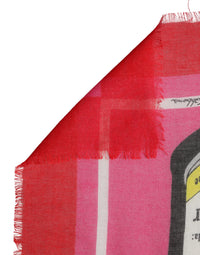 Dolce & Gabbana Pink DG Amore Print Neck Square Shawl 140cm x 140cm Women's Scarf