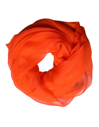 Dolce & Gabbana Bright Red Silk Wrap Shawl Foulard 132cm x 98cm Women's Scarf