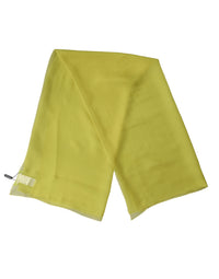 Dolce & Gabbana Yellow Silk Neck Wrap Shawl Foulard 120cm x 117cm Women's Scarf