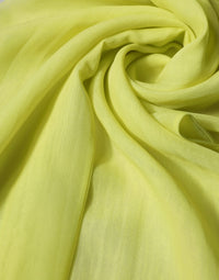 Dolce & Gabbana Yellow Green Silk Sash Foulard Stole 292cm x 19cm Women's Scarf