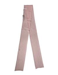 Dolce & Gabbana Light Pink Silk Neck Wrap Shawl Stole 293cm x 19cm Women's Scarf