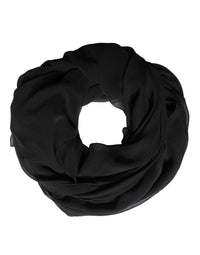 Dolce & Gabbana Black Silk Neck Wrap Shawl Stole 167cm x 126cm Women's Scarf
