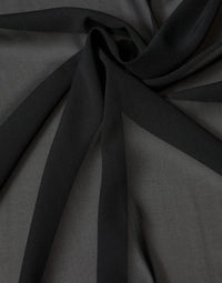 Dolce & Gabbana Black Silk Neck Wrap Shawl Stole 200cm x 64cm Women's Scarf