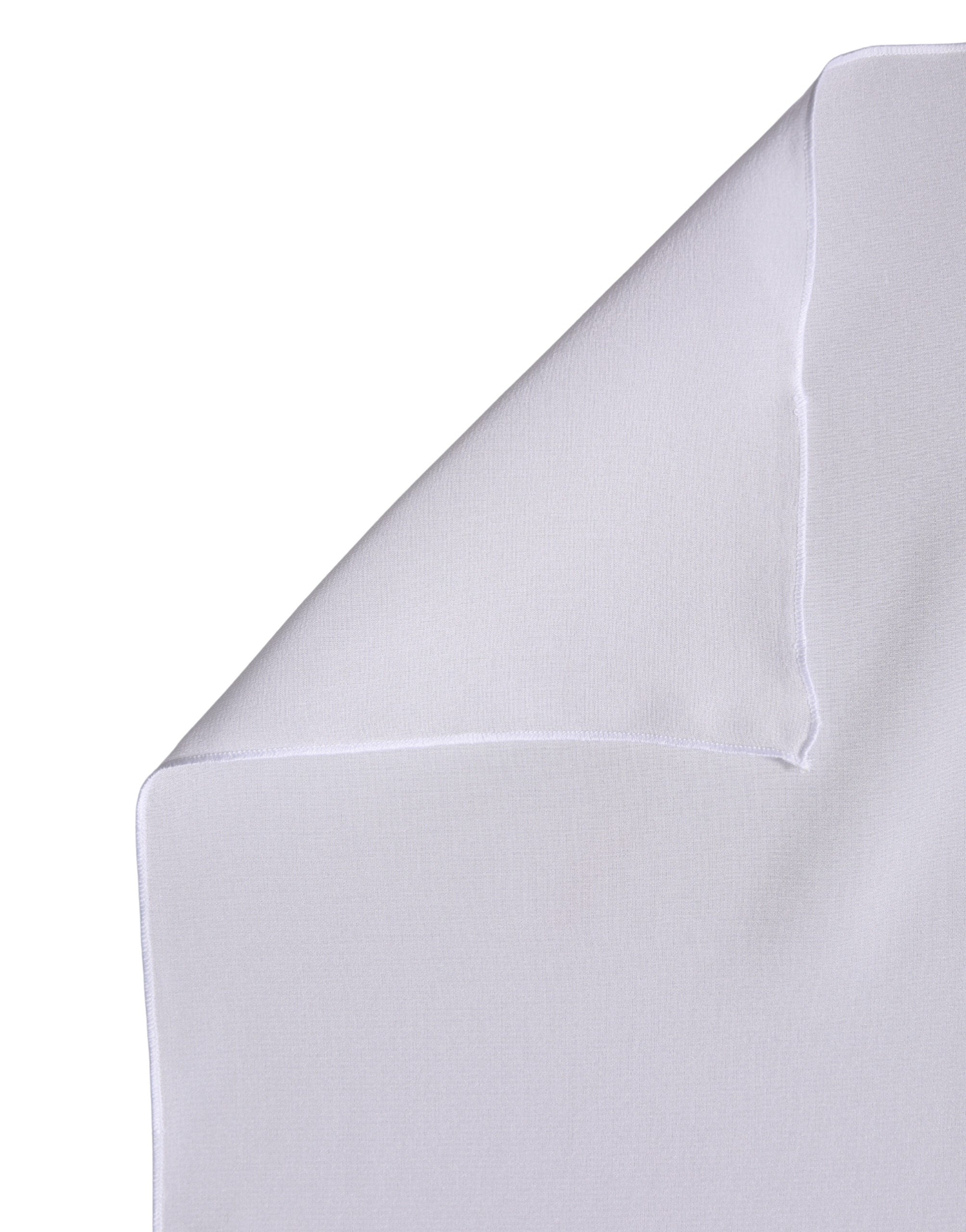Dolce & Gabbana White Silk Neck Wrap Shawl Stole 200cm x 64cm Women's Scarf
