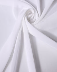 Dolce & Gabbana White Silk Neck Wrap Shawl Stole 200cm x 64cm Women's Scarf