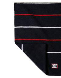 Dolce & Gabbana Multicolor Stripes Shawl Neck Wrap 119cm x 20cm Women's Scarf