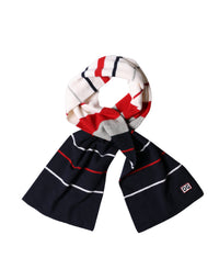 Dolce & Gabbana Multicolor Stripes Shawl Neck Wrap 119cm x 20cm Women's Scarf