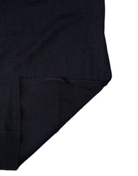 Dolce & Gabbana Black Wool Knitted Shawl Neck Wrap 200cm x 25cm Women's Scarf