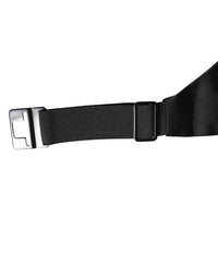 Dolce & Gabbana Dolce & Gabbana Black 100% Silk Wide Belt Waist Men's Cummerbund