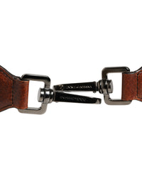 Dolce & Gabbana Dolce & Gabbana Brown Horse Velvet Leather Bag Accessory Shoulder Men's Strap