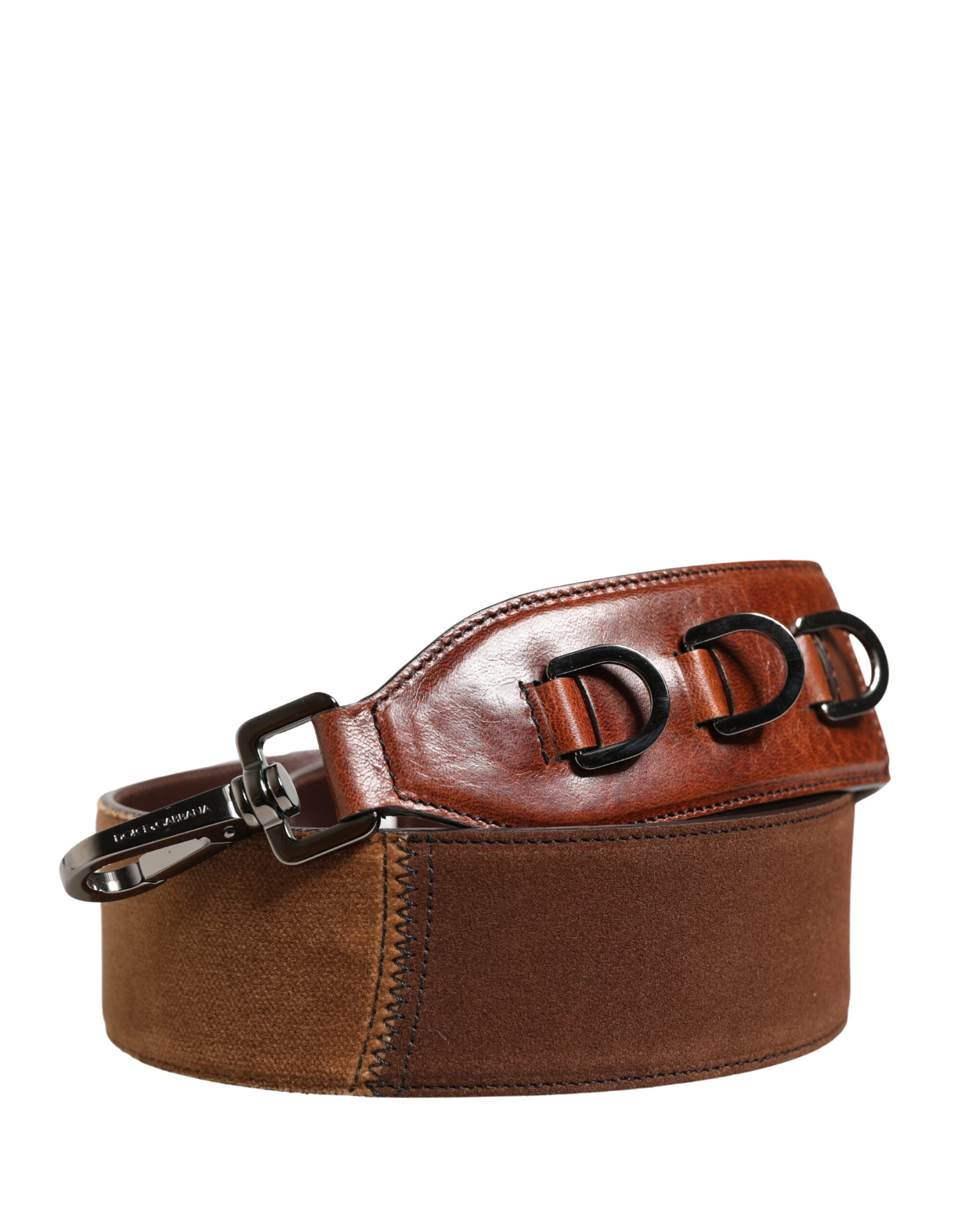 Dolce & Gabbana Dolce & Gabbana Brown Horse Velvet Leather Bag Accessory Shoulder Men's Strap