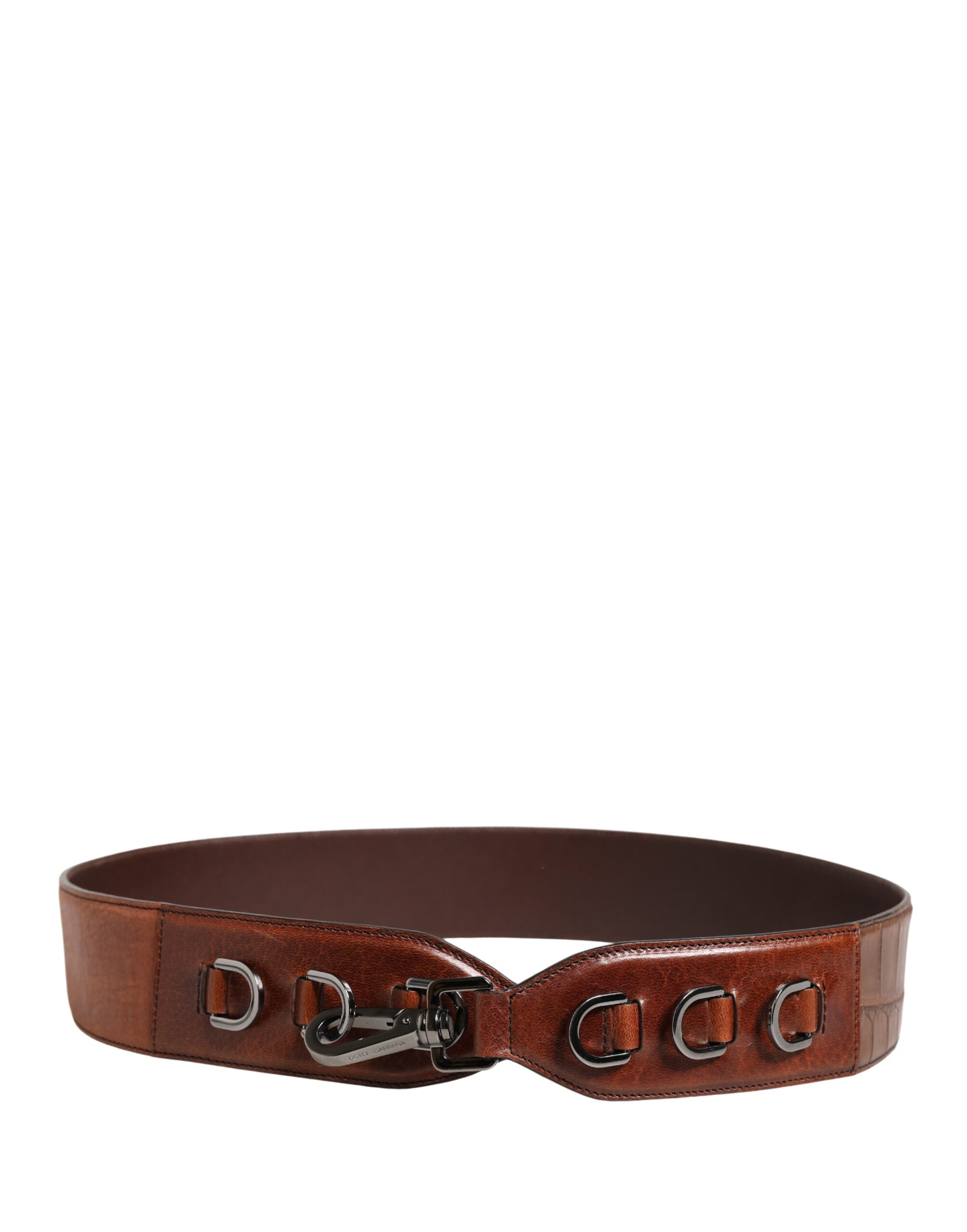 Dolce & Gabbana Dolce & Gabbana Brown Horse Velvet Leather Bag Accessory Shoulder Men's Strap
