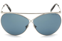 Tom Ford Silver Round FT0761 16V Sunglasses