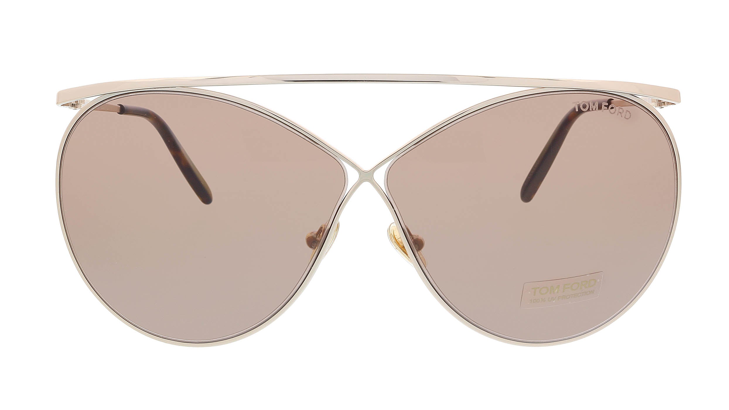 Tom Ford Gold Round FT0761 28Y Sunglasses
