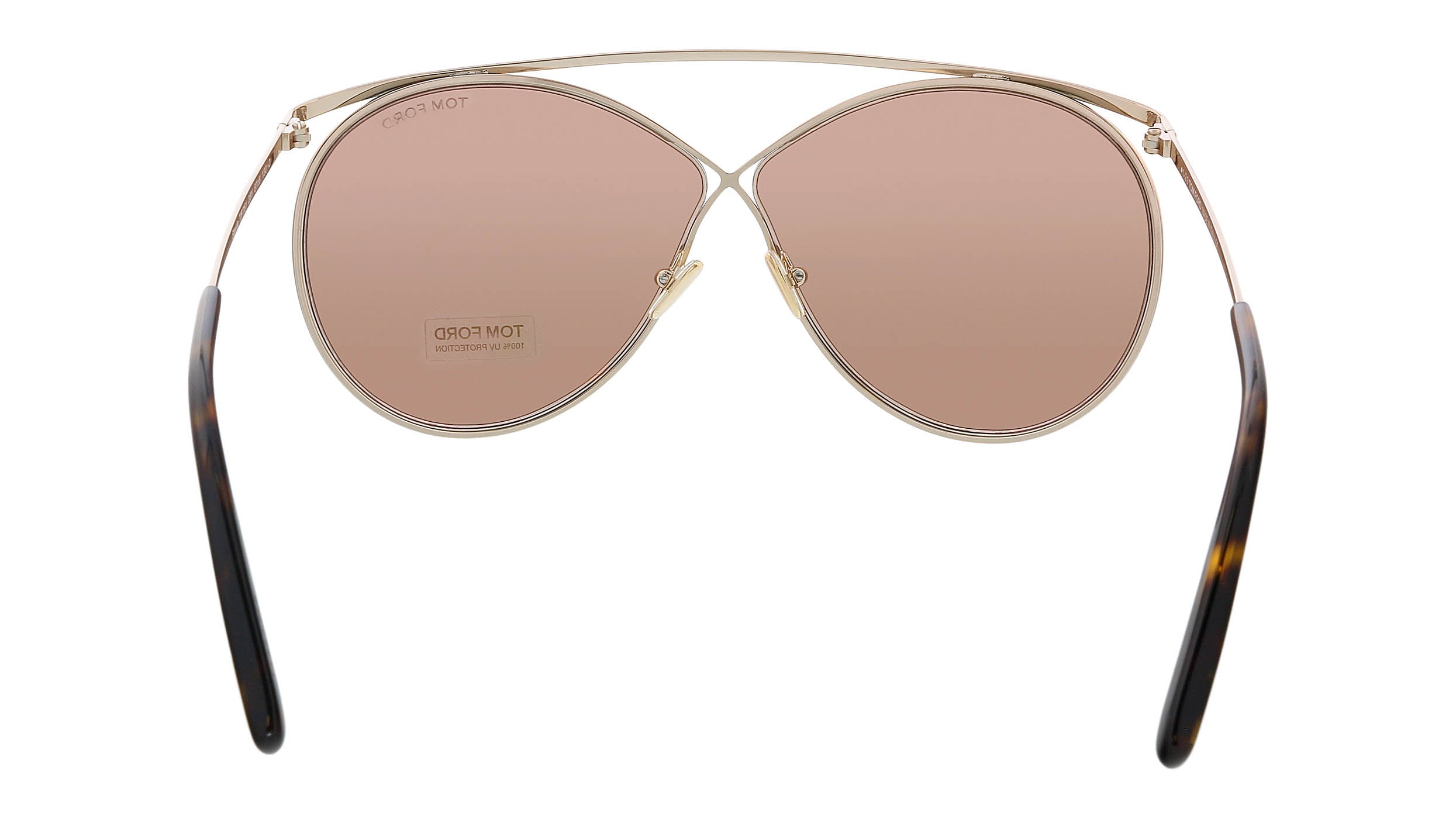 Tom Ford Gold Round FT0761 28Y Sunglasses
