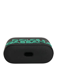 Dolce & Gabbana Dolce & Gabbana Black PVC Embossed Logo Flip Holder Women Airpods Women's Case