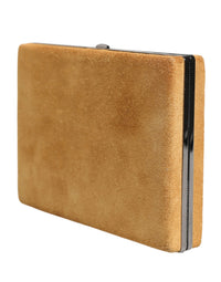 Dolce & Gabbana Beige Velvet Calf Leather Clutch Evening Women Purse Women's Bag
