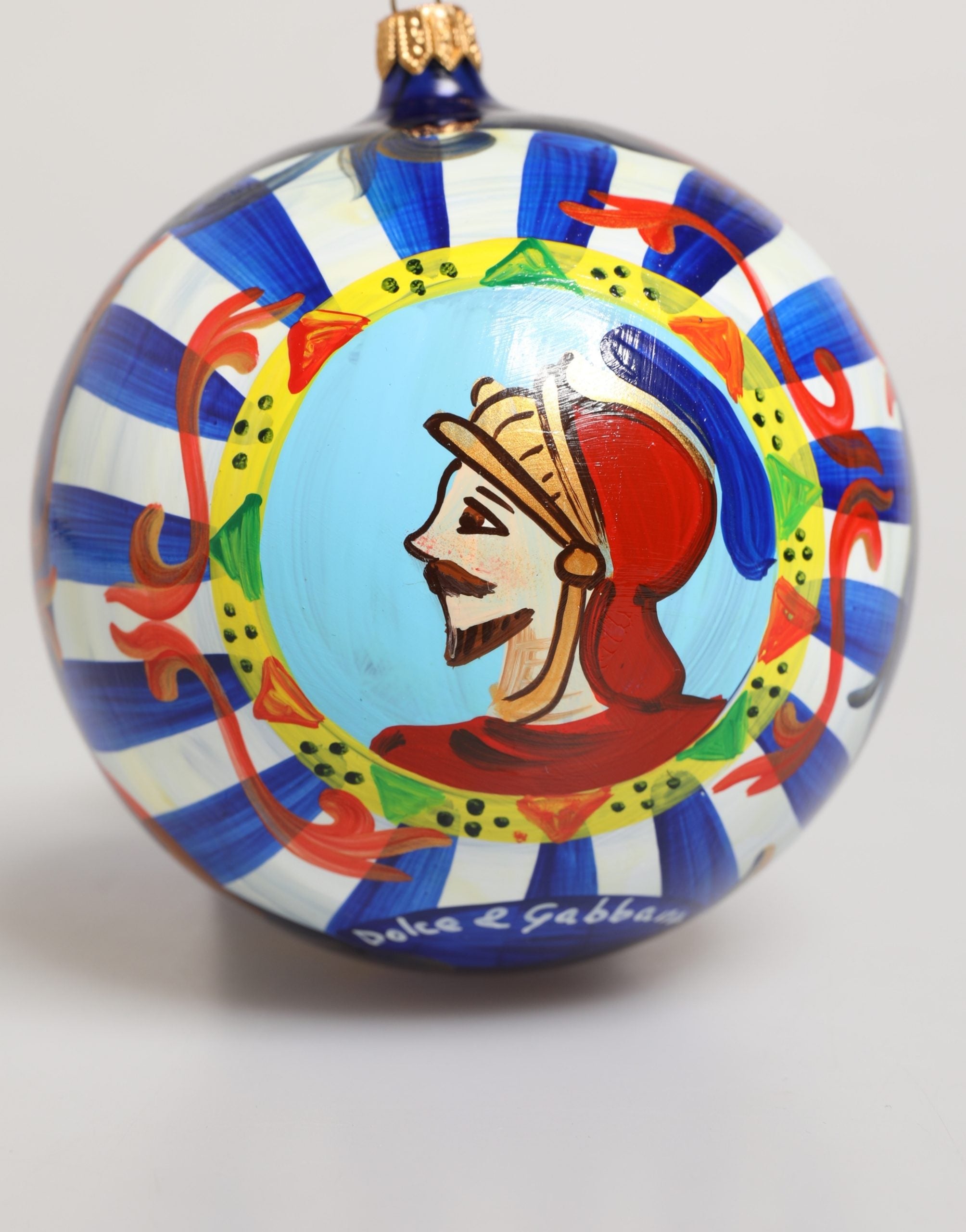 Dolce & Gabbana Dolce & Gabbana Multicolor Hand Painted Sicilian Ornament Christmas Women's Ball