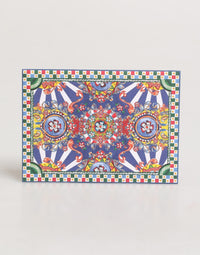 Dolce & Gabbana Dolce & Gabbana Multicolor Carretto Siciliano Envelope Post Card Women's Holder