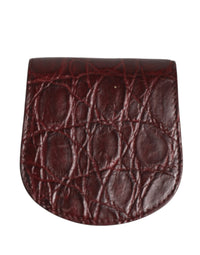 Dolce & Gabbana Dolce & Gabbana Burgundy Exotic Skin Condom Case Holder Pocket Men's Wallet