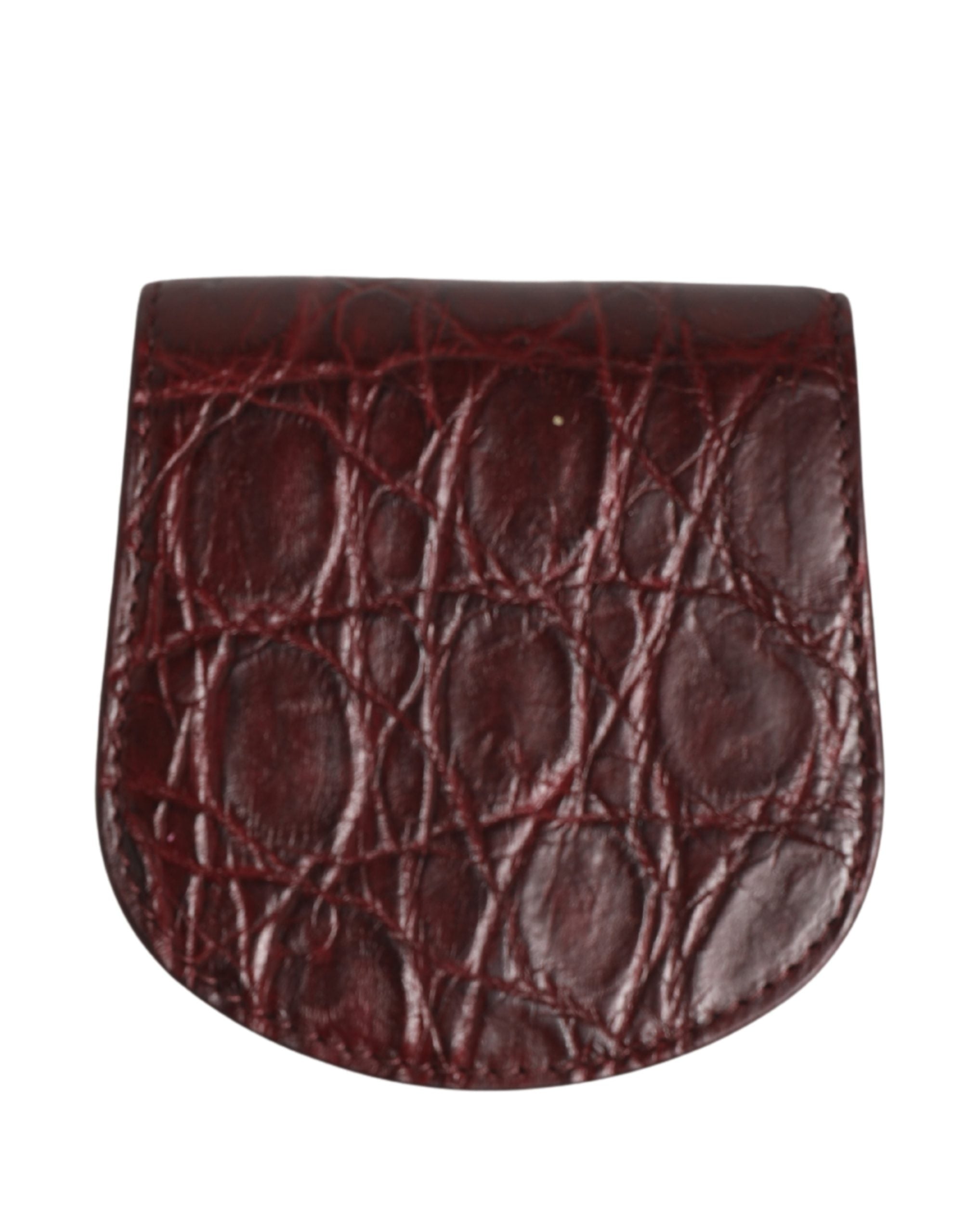 Dolce & Gabbana Dolce & Gabbana Burgundy Exotic Skin Condom Case Holder Pocket Men's Wallet