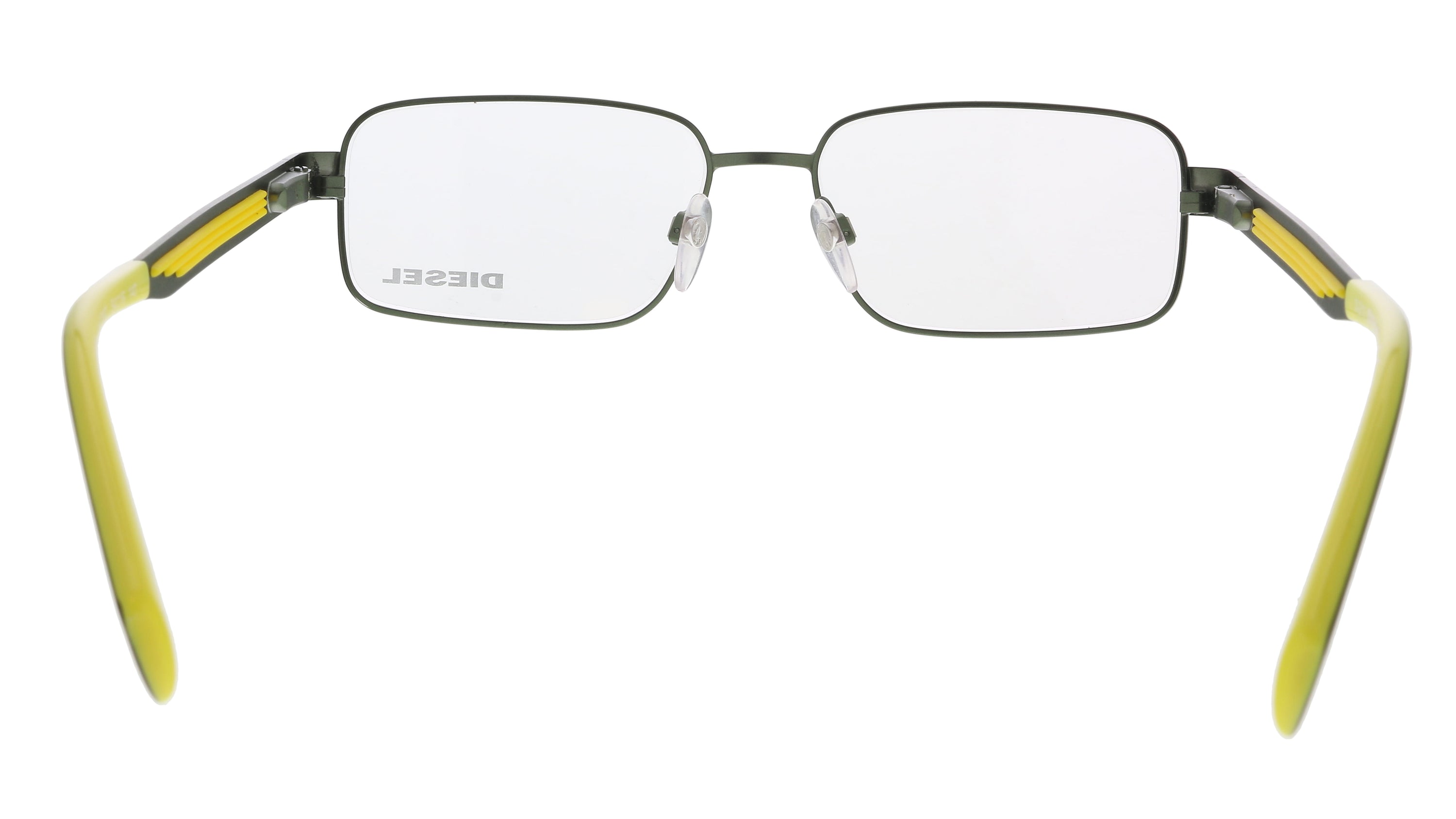 Diesel Black Yellow Rectangle DL5051 097 Eyeglasses