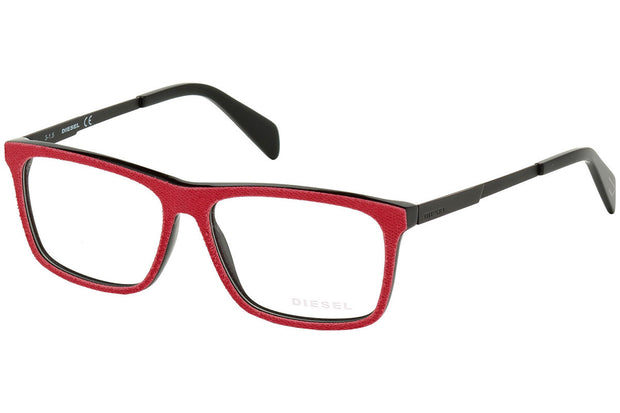 Diesel Red Denim Rectangle DL5153 005 Eyeglasses