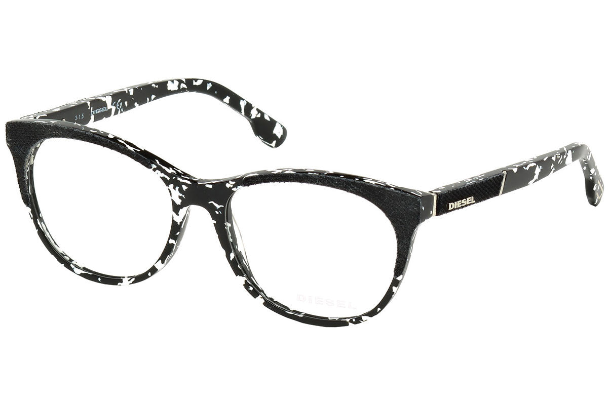 Diesel Black Rectangle DL5155 056 Eyeglasses