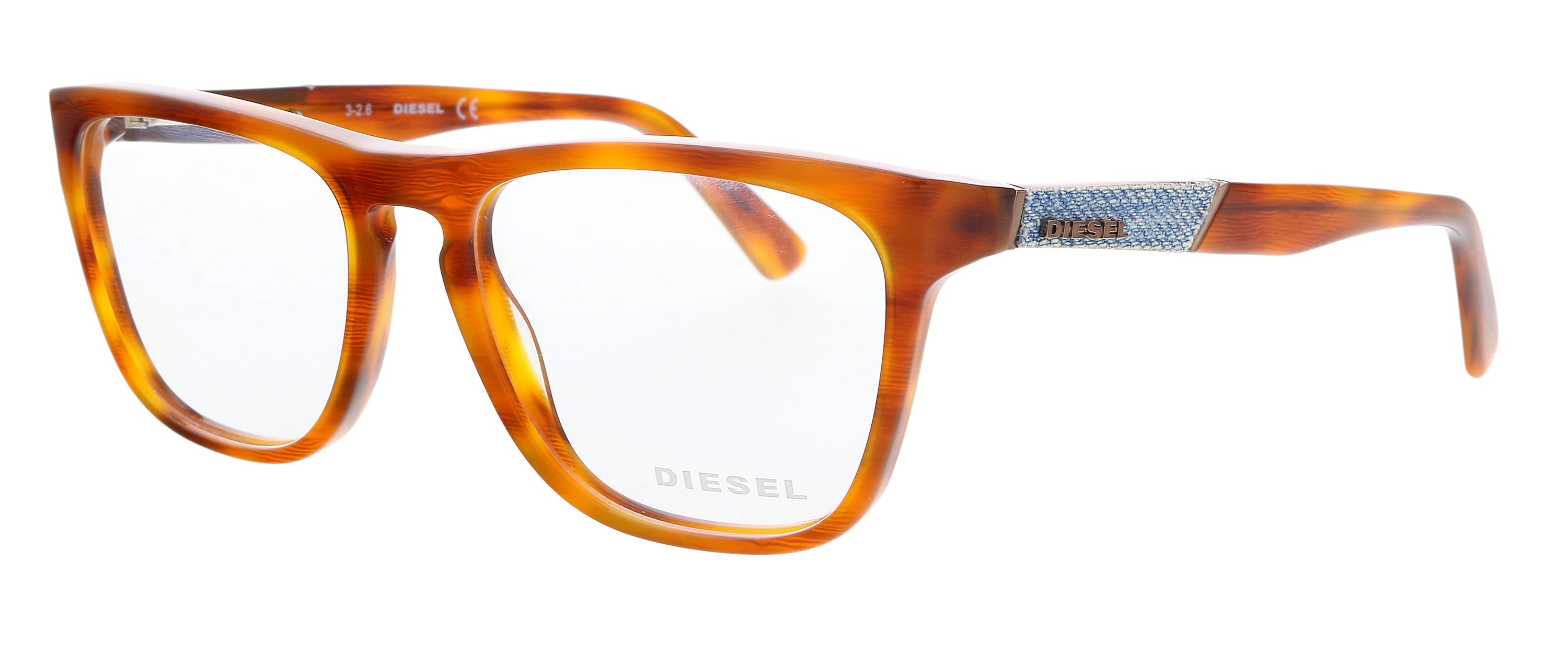 Diesel Red Havana Square DL5249 Eyeglasses