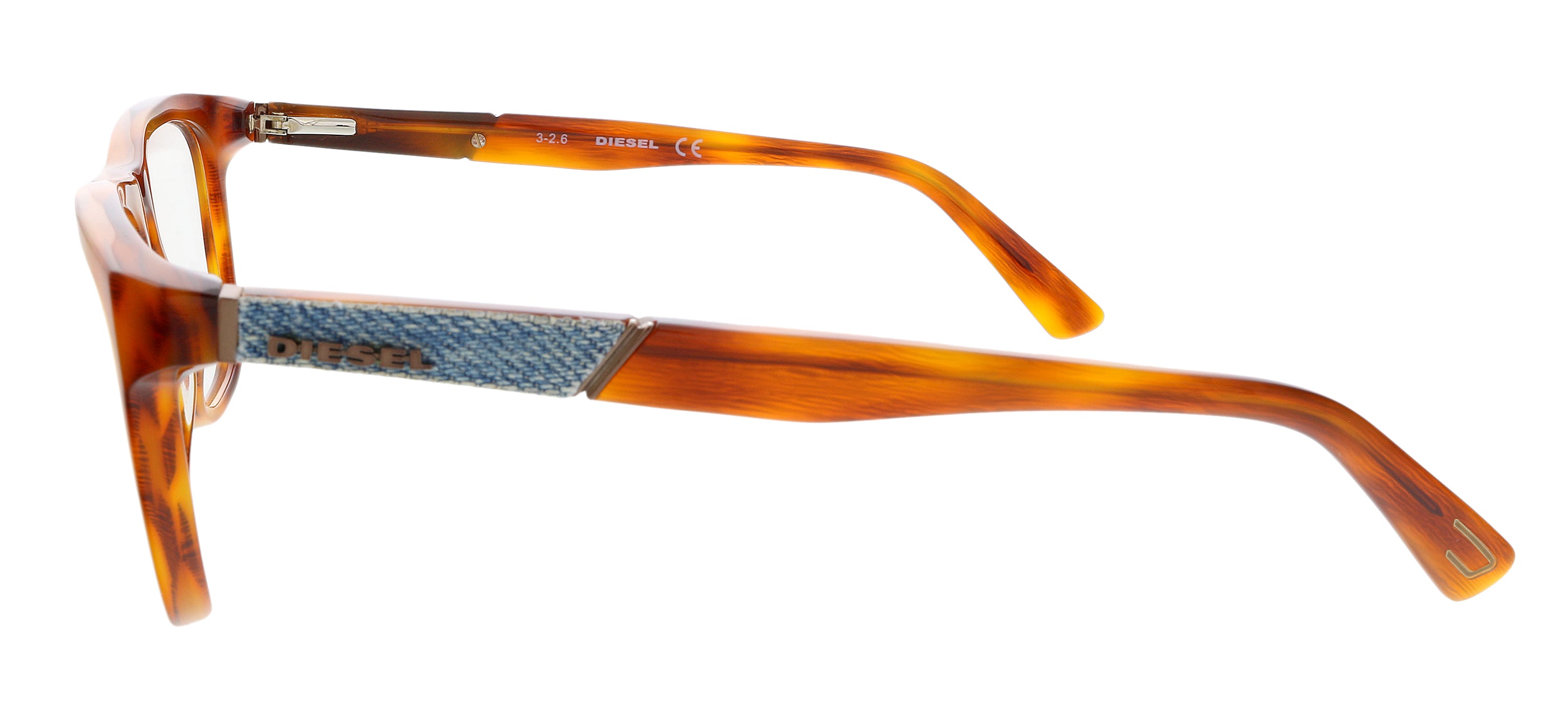 Diesel Red Havana Square DL5249 Eyeglasses