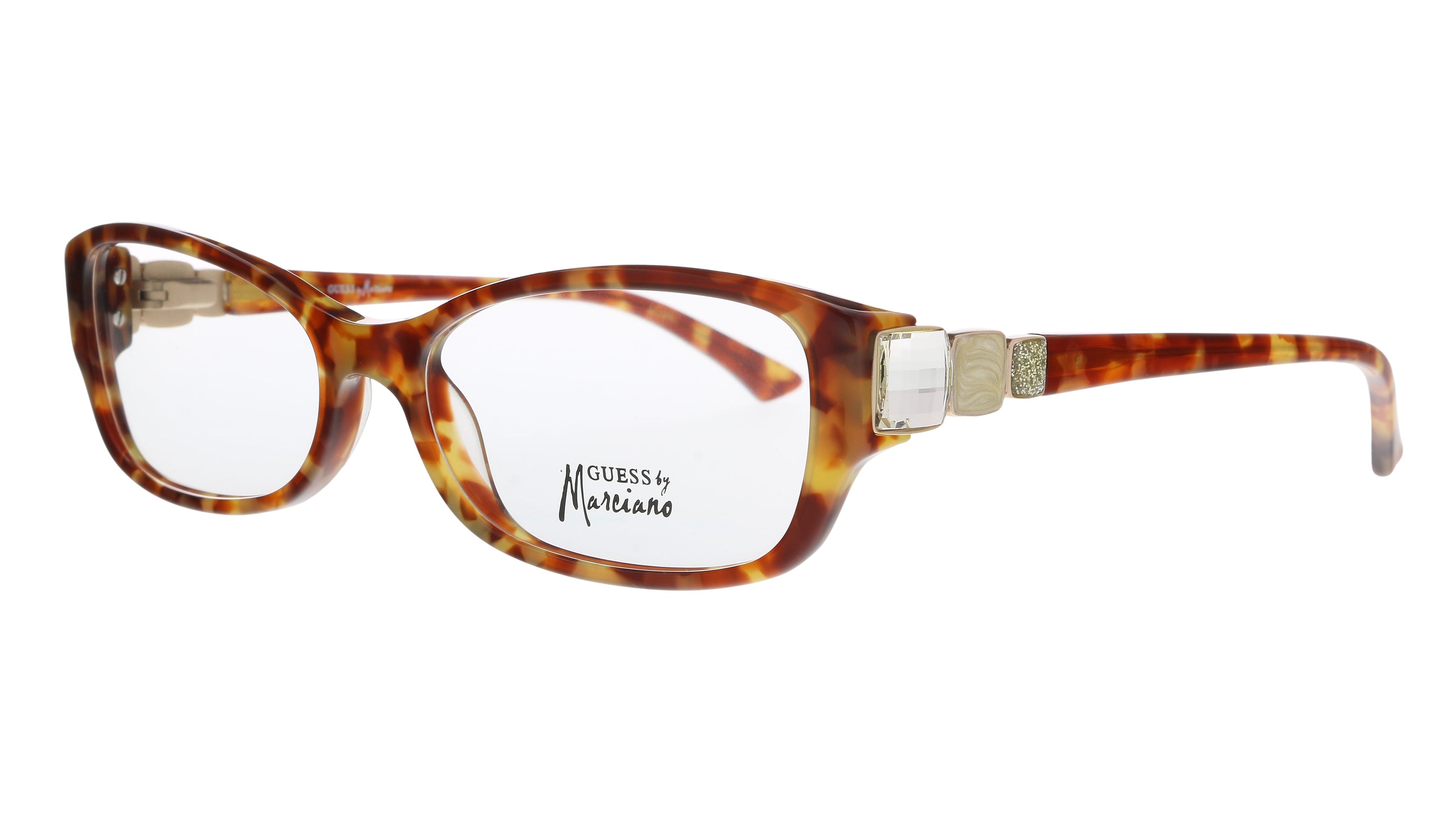 Guess by Marciano Havana Rectangle GM0168 K07 Eyeglasses