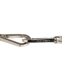 Dolce & Gabbana Dolce & Gabbana Black Leather Silver Chain Bag Accessory Shoulder Women's Strap