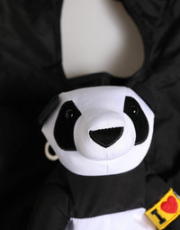 Dolce & Gabbana Dolce & Gabbana Men Black Polyester Panda Stuffed EcoMen's Men's Bag