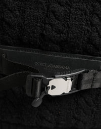 Dolce & Gabbana Dolce & Gabbana Black Tricot Wool Blend Duffel Backpack Travel Borse Men's Bag