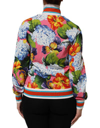 Dolce & Gabbana Dolce & Gabbana Multicolor Floral Print Zip Cardigan Women's Jacket